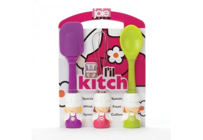 L'il Kitch Spatula, Whisk and Mixing Spoon Set